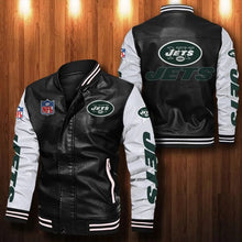 Load image into Gallery viewer, New York Jets Casual Leather Jacket