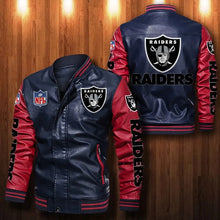 Load image into Gallery viewer, Las Vegas Raiders Casual Leather Jacket