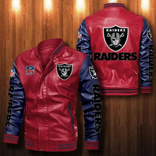 Load image into Gallery viewer, Las Vegas Raiders Casual Leather Jacket