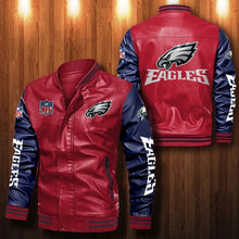 Load image into Gallery viewer, Philadelphia Eagles Casual Leather Jacket