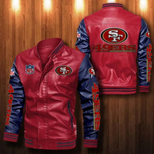 Load image into Gallery viewer, San Francisco 49ers Casual Leather Jacket