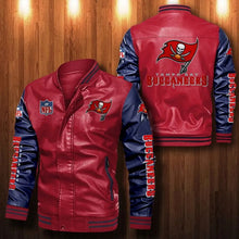 Load image into Gallery viewer, Tampa Bay Buccaneers Casual Leather Jacket