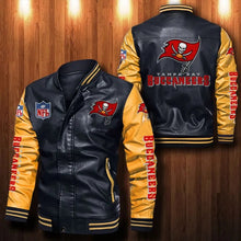 Load image into Gallery viewer, Tampa Bay Buccaneers Casual Leather Jacket