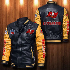 Tampa Bay Buccaneers Casual Leather Jacket