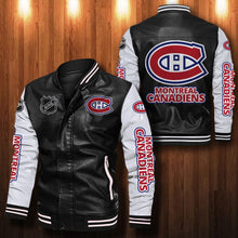 Load image into Gallery viewer, Montreal Canadiens Casual Leather Jacket