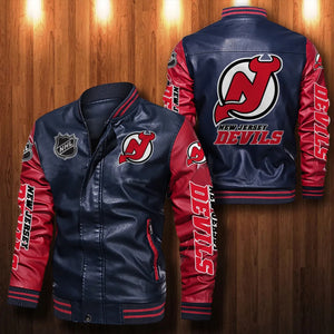 New Jersey Devils Casual Leather Jacket