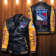 Load image into Gallery viewer, New York Rangers Casual Leather Jacket