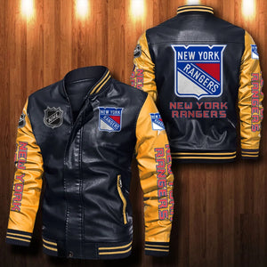 New York Rangers Casual Leather Jacket