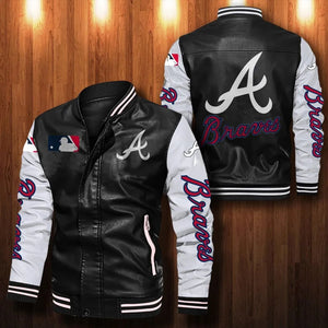 Atlanta Braves Casual Leather Jacket