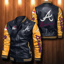 Load image into Gallery viewer, Atlanta Braves Casual Leather Jacket