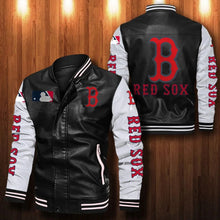 Load image into Gallery viewer, Boston Red Sox Casual Leather Jacket