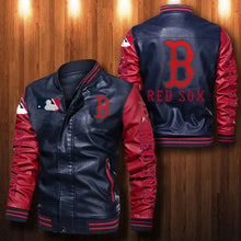 Load image into Gallery viewer, Boston Red Sox Casual Leather Jacket