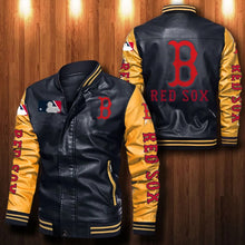 Load image into Gallery viewer, Boston Red Sox Casual Leather Jacket