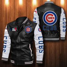 Load image into Gallery viewer, Chicago Cubs Casual Leather Jacket