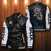 Load image into Gallery viewer, Chicago White Sox Casual Leather Jacket