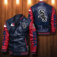 Load image into Gallery viewer, Chicago White Sox Casual Leather Jacket