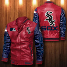 Load image into Gallery viewer, Chicago White Sox Casual Leather Jacket