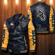 Load image into Gallery viewer, Chicago White Sox Casual Leather Jacket