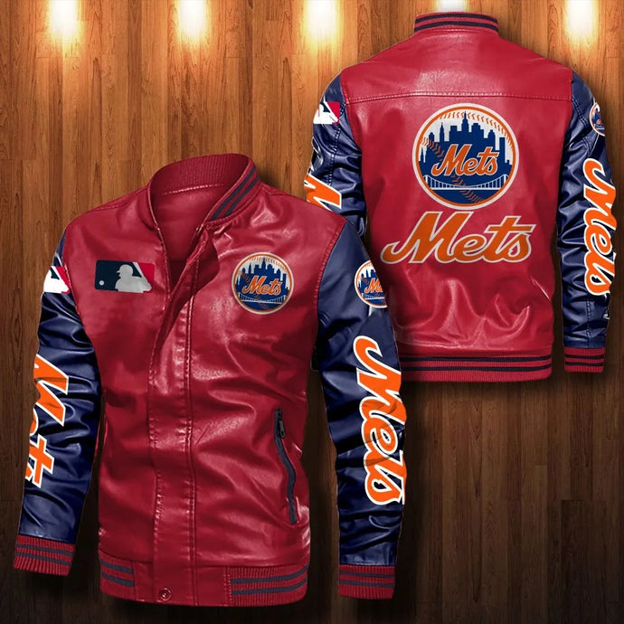 New York Mets Casual Leather Jacket
