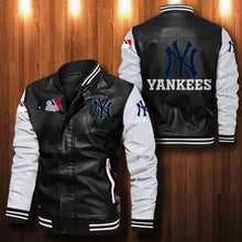 Load image into Gallery viewer, New York Yankees Casual Leather Jacket