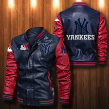 Load image into Gallery viewer, New York Yankees Casual Leather Jacket