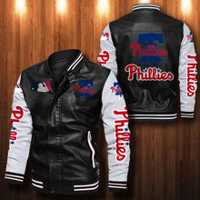 Load image into Gallery viewer, Philadelphia Phillies Casual Leather Jacket