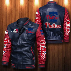 Philadelphia Phillies Casual Leather Jacket