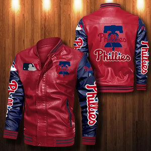 Philadelphia Phillies Casual Leather Jacket