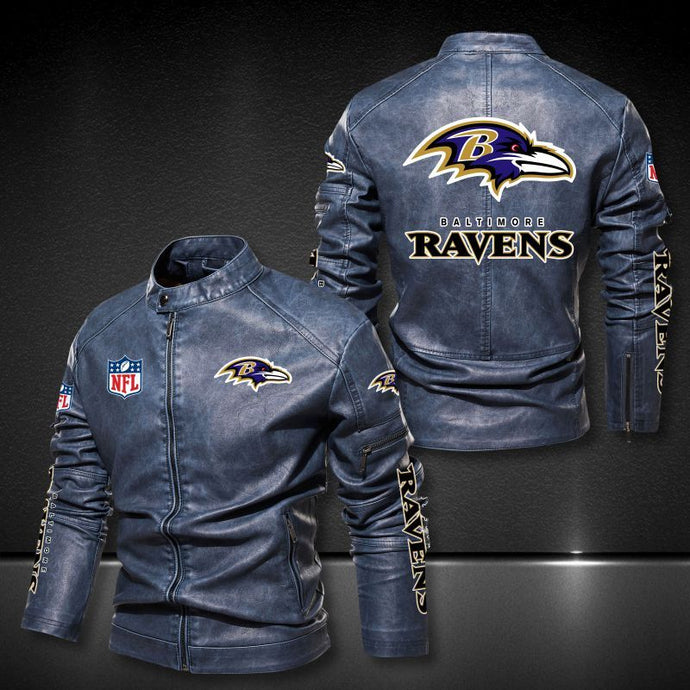 Baltimore Ravens Casual Leather Jacket