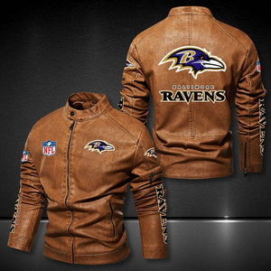 Baltimore Ravens Casual Leather Jacket