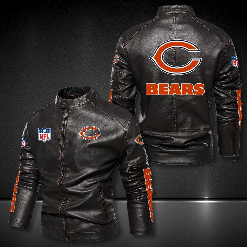 Chicago Bears Casual Leather Jacket