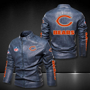 Chicago Bears Casual Leather Jacket