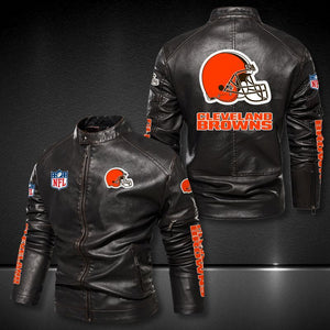 Cleveland Browns Casual Leather Jacket