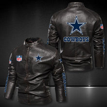 Load image into Gallery viewer, Dallas Cowboys Casual Leather Jacket