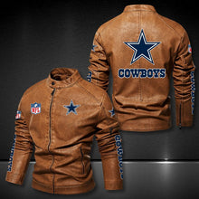 Load image into Gallery viewer, Dallas Cowboys Casual Leather Jacket