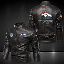 Load image into Gallery viewer, Denver Broncos Casual Leather Jacket