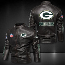 Load image into Gallery viewer, Green Bay Packers Casual Leather Jacket