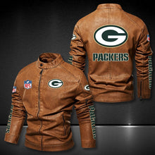 Load image into Gallery viewer, Green Bay Packers Casual Leather Jacket