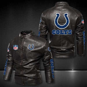 Indianapolis Colts Casual Leather Jacket