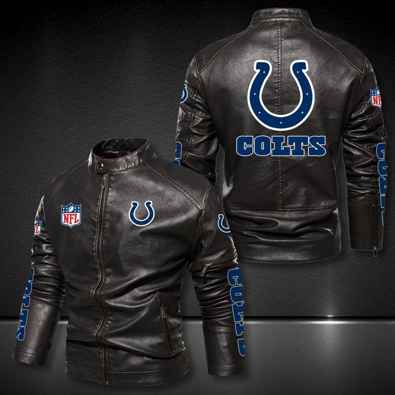 Indianapolis Colts Casual Leather Jacket