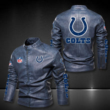 Load image into Gallery viewer, Indianapolis Colts Casual Leather Jacket