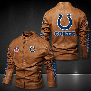 Indianapolis Colts Casual Leather Jacket