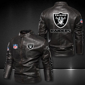 Las Vegas Raiders Casual Leather Jacket