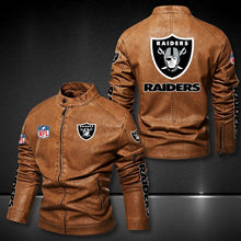Load image into Gallery viewer, Las Vegas Raiders Casual Leather Jacket