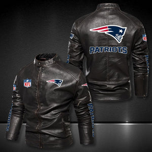 New England Patriots Casual Leather Jacket