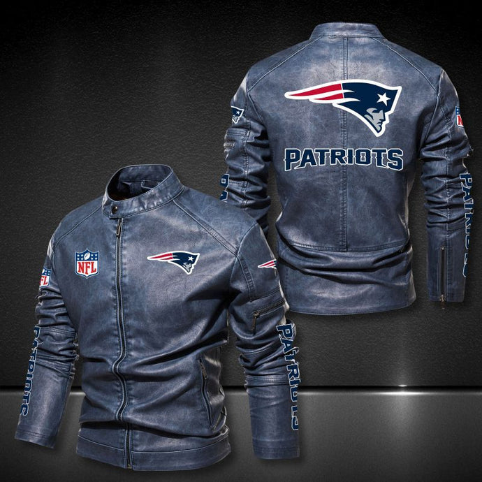 New England Patriots Casual Leather Jacket