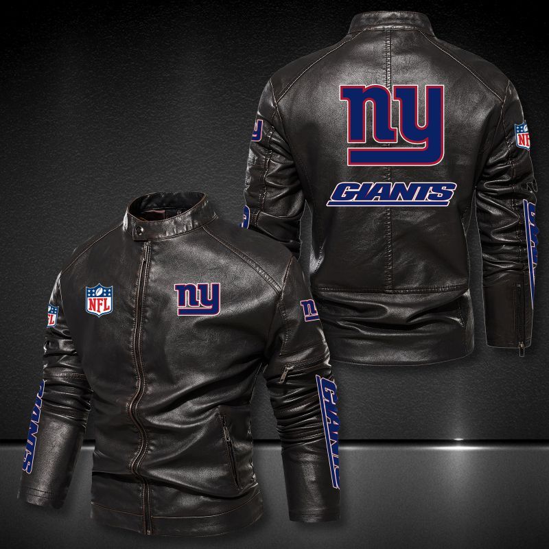 New York Giants Casual Leather Jacket