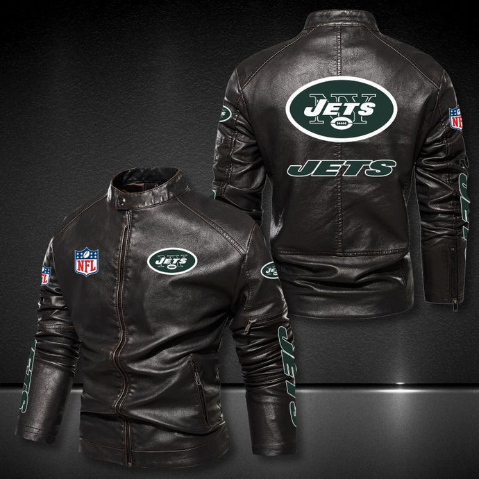 New York Jets Casual Leather Jacket
