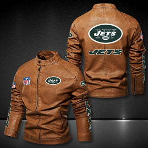 New York Jets Casual Leather Jacket