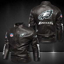 Load image into Gallery viewer, Philadelphia Eagles Casual Leather Jacket